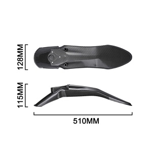 Parafango Anteriore Moto in PP Effetto Fibra di Carbonio 320*170*40 per Accessori Modifica Yozma 10 - Product Image 2