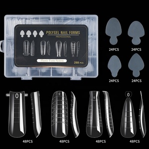 Nouveau produit phare : Kit de 288 autocollants en silicone souple <span class=keywords><strong>pour</strong></span> <span class=keywords><strong>ongles</strong></span>, formes de gel rapide <span class=keywords><strong>pour</strong></span> extension d'<span class=keywords><strong>ongles</strong></span> en cristal - Product Image 1