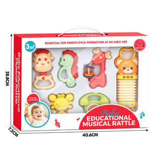 Juguetes Sonoros para Bebés, Acordeón Eléctrico con Diseño de Oso de Dibujos Animados, con Campanas Musicales - Product Image 6