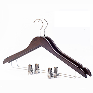 <span class=keywords><strong>Colgador</strong></span> de <span class=keywords><strong>madera</strong></span> P66 para supermercado, para hotel, perchas de <span class=keywords><strong>madera</strong></span> con Clip para ropa seca - Product Image 2