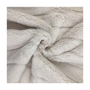 Tessuto liscio in pelliccia sintetica di coniglio morbido taglio per indumento/ometextile