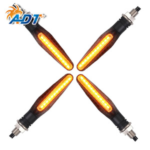 ไฟเลี้ยวรถจักรยานยนต์ 12LED 335SMD ไฟเบรกสีแดง ไฟหยุด LED ไฟเลี้ยวสีเหลืองแบบเรียงลำดับ - Product Image 6