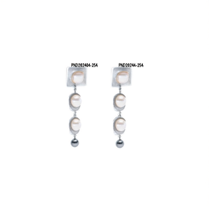 Pendientes de Moda PND202404-254 con Detalle Plateado - Product Image 2