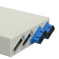 Boîtier de terminaison fibre optique mural FTTH - Compatible adaptateurs SC/LC, étanche à la poussière pour intérieur, logo OEM personnalisable
