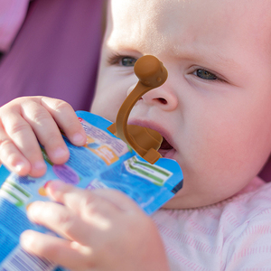 Bolsa de comida de bebé de silicona con punta suave de diseño novedoso 2024, sin BPA, sin derrames, bolsa para apretar, protección superior para la boca de los niños - Product Image 2