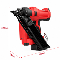 Cloueuse sans fil 20V sans balais pour charpente 30 °   34 °   Pistolet à clous à batterie au lithium pour la construction en bois, palettes, toiture, OEM ODM