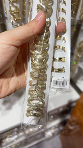 1113 XUPING ジュエリー卸売リングパック ファッションジュエリーリング おしゃれな14K 18K金メッキ銅合金ストーンリング - Product Image 6