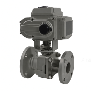 Vanne à bille électrique à actionnement électrique COVNA B2Bclearance Sale DN100 4 pouces 2 voies 24V DC à double bride en acier inoxydable 304 - Product Image 2