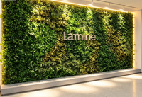 Panneau mural vertical en plastique imitation gazon artificiel Ba Gang, durable et respectueux de l'environnement, pour la décoration d'hôtels et de mariages