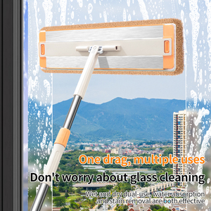 2026 Venta Caliente Juego de Mopa de Acero Reutilizable de Gran Capacidad con Separación de Agua Limpia y Sucia, Autoescurrible y Manos Libres, Mopa Giratoria 360° - Product Image 2