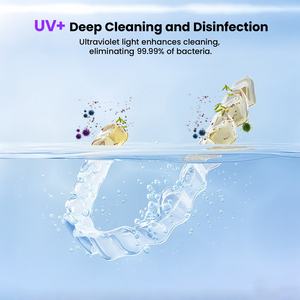 2026 Nieuwe Producten Ultrasone Prothese Reiniger Mini Draagbare Ultrasone Beugel Reinigingsmachine voor Tandheelkundige Beugels Reiniging 200ml - Product Image 3