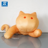 Sculpture gonflable personnalisée de chats et d'animaux de dessin animé