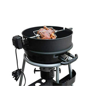 Kit de anillo de <span class=keywords><strong>asador</strong></span> eléctrico de acero cromado para hervidor de carbón de bambú, parrilla para asar pollo, barbacoa para fiesta en casa - Product Image 4