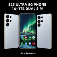 Téléphone Android S25 Ultra 5G Octa Core LTE CDMA en Gros, Nouveau Modèle 2026, 16+1 To, Écran 7,3'', Batterie 8800 mAh, Débloqué, Double SIM, Vente Directe Usine