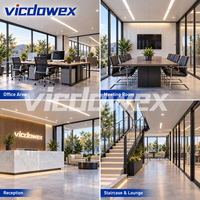 VICDOWEX Maison conteneur modulaire préfabriquée en kit au design contemporain pour bureau de chantier et dortoir de travailleurs