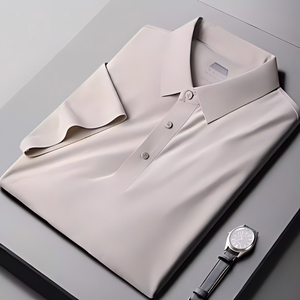 Polo Casual para <span class=keywords><strong>Hombre</strong></span> 2026, Moderno, Sencillo, <span class=keywords><strong>de</strong></span> Algodón Puro, Transpirable, Antipilling, Versátil - Product Image 2