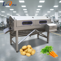 Wortelgewas-was- en schilmachine voor aardappelen en yams