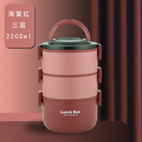 Haute qualité en acier inoxydable 304 boîte à lunch colorée ronde multicouche conteneur alimentaire emballage boîte à lunch