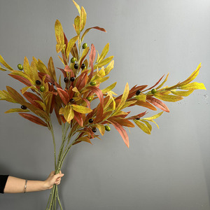 Rami d'Ulivo Artificiali Stampati in 3D con Frutti, 110cm, Stelo d'Ulivo Finto per Composizioni Floreali, Decorazioni per Casa e Tavola - Product Image 4