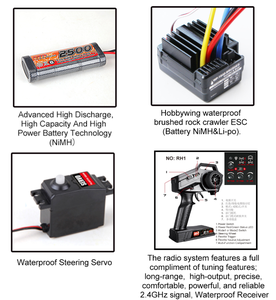 แปรงปัดฝุ่น REMO Hobby SJY-1071 1/10 SCALE ELECTRIC 4WD 2. รถบังคับวิทยุ 4GHZ สำหรับวิ่งออฟโรด ขับเคลื่อนด้วยมอเตอร์แบบแปรงถ่าน พร้อมระบบบังคับเลี้ยวล้อหน้า - Product Image 5