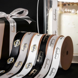 Custom Light Blue Polyester Satin Ribbon Spool 4cm Width Solid Color Woven 120cm Gift Decoration Ribbons for Crafting Packaging - Product Image 4