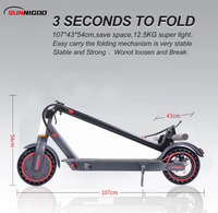 Trottinette électrique pliable pour adultes 250W 36V Pneu de 8,5 pouces Vitesse maximale de 25 km/h Autonomie de 18-20 km Trottinette électrique portable pour les trajets domicile-travail