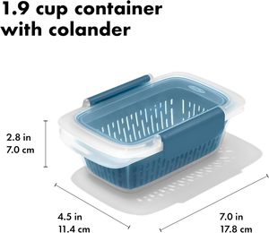 Rectangle Shape Salad <b>Lunch</b> Container With 68 Oz Salad Bowl Adult Bento <b>Lunch</b> <b>Box</b> With 5-Compartment for School Office - Product Image 2