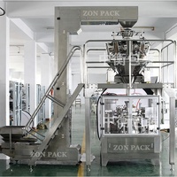 Tas Mylar otomatis mesin pengisi rami Doypack mesin kemasan untuk bunga rami