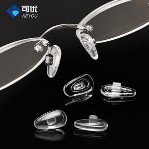 แผ่นรองจมูกซิลิโคนแบบหนีบใส นุ่ม สำหรับใส่ในกรอบแว่นตา เหมาะสำหรับใบหน้ารูปไข่ - Product Image 1