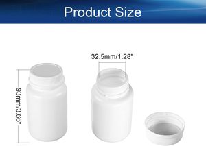 ขวดพลาสติก HDPE สีขาว ขนาด 250 ซีซี ปากกว้าง ทรงกลม เกรดสำหรับยา คอขวด 44-400 พร้อมฝาเกลียว - Product Image 2
