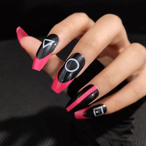 Personalizado <span class=keywords><strong>de</strong></span> lujo personalidad bailarina forma gradiente <span class=keywords><strong>amarillo</strong></span> <span class=keywords><strong>uñas</strong></span> cubierta completa arte Artificial acrílico ABS prensa en las <span class=keywords><strong>uñas</strong></span> consejos - Product Image 6
