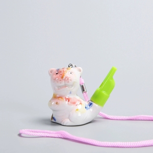 Sifflet d'eau en porcelaine émaillée colorée, 12 signes du zodiaque, jouet portable pour enfants - Product Image 3