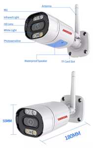 Tuya 4k Siren 2 yönlü ses tam renkli ses ev güvenlik Alarm kamera Tuya 8MP kablosuz Starlight IP kamera - Product Image 4