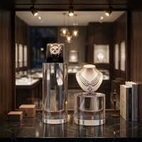 HanXin Présentoir cylindrique en acrylique premium, transparent comme du cristal, pour bijoux et objets de collection, Vente en gros, Fournisseur d'usine