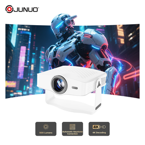 Mini-projecteur <span class=keywords><strong>Home</strong></span> Cinéma JUNUO J500 1080P 4K Android 14 500 Lumens avec double Wi-Fi, haut-parleurs intégrés et design portable – Prix réduit - Product Image 6