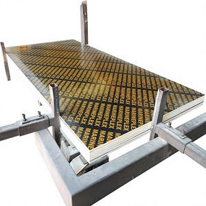Tablero de carpintero de <span class=keywords><strong>contrachapado</strong></span> de álamo para encofrado de construcción, lámina completa de núcleo sólido, varios tamaños, paneles con cara roja - Product Image 1