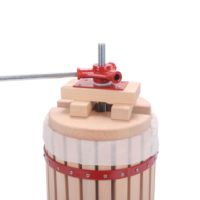 Presse à fruits panier maison 18L avec support amovible Presse à jus de pomme poire bois