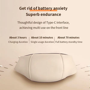 Mini Cinturón Masajeador Inalámbrico con Calor Eléctrico, Masajeador Shiatsu de Tejido Profundo para Cuello y Hombros, Alivio del Dolor Muscular - Product Image 5