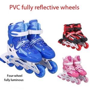 Patins à roulettes LED ajustables à quatre roues pour activités de plein air, chaussures pour débutants, vente en gros d'usine - Product Image 6