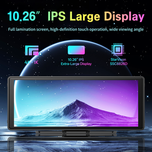 Carlover AI Dashcam 4K+1080P con Schermo CarPlay da 10 Pollici, Mirror Link, Visione Posteriore, CarPlay e Android Auto, Registrazione in Loop <span class=keywords><strong>DVR</strong></span> - Product Image 4