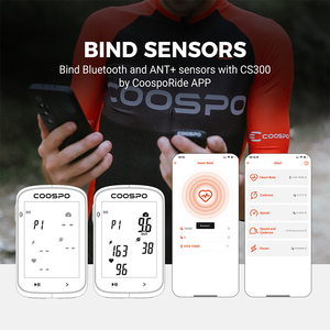 Computadora GPS Inteligente para Bicicleta COOSPO CS300, Pantalla de 2.6 Pulgadas, Batería de 1000 mAh, Velocímetro Digital Inalámbrico a Prueba de Agua, Odómetro ANT+ - Product Image 4