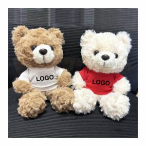 Orsacchiotto di Peluche di Buona Qualità da 16CM con Maglietta Personalizzabile, Simbolo del Paese, per Regali Promozionali Aziendali - Product Image 1