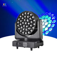 Projecteur LED à tête mobile 37x40W DMX512 en aluminium, à faisceau réglable, avec effet nid d'abeille, RGBW