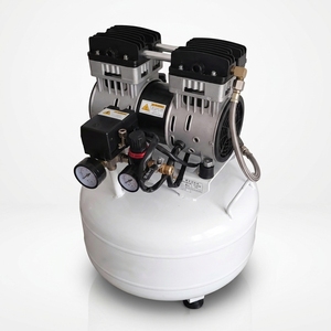 <span class=keywords><strong>Compresseur</strong></span> <span class=keywords><strong>d</strong></span>'<span class=keywords><strong>air</strong></span> dentaire professionnel silencieux et portable sans huile 2 CV 50 L, pompe à piston sans huile 8 bars monophasé - Product Image 2