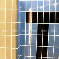 Accessoires de piscine en gros : Bordure d'angle en carrelage céramique bleu émaillé pour piscine