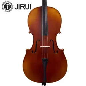 Venta superior de alta calidad violonchelo hecho a mano de madera de Brasil bonito Arce flameado avanzado europeo 1/8 violonchelo 4/4 grado B estándar dorado