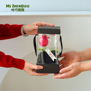 <span class=keywords><strong>Tulipano</strong></span> <span class=keywords><strong>Nero</strong></span> all'Uncinetto in Cotone Fatto a Mano - Nuovo Bouquet di Fiori Eterni Lavorato a Maglia 2026 - Regalo Creativo Personalizzato per la Casa - Product Image 5