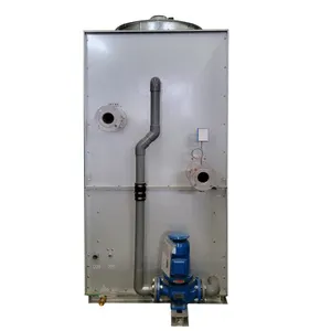 Sistema de enfriador de agua de contracorriente cerrado con tasa de flujo personalizada de 20 toneladas, torre de refrigeración de agua de acero