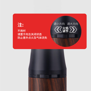 Honest 360 Degree Rotating Windproof Lighter Metal Butane Outdoor <b>Camping</b> BBQ Igniter - Product Image 4