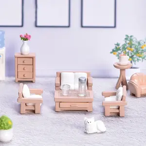 yiwu insheen miniature living room bedroom furniture series dollhouse props diy craft kit resin cabochon for decoration